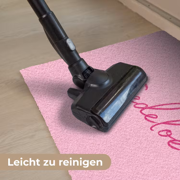 Toedeloe - Roze - Minimalistisch Deurmat klein -reinigen_DE
