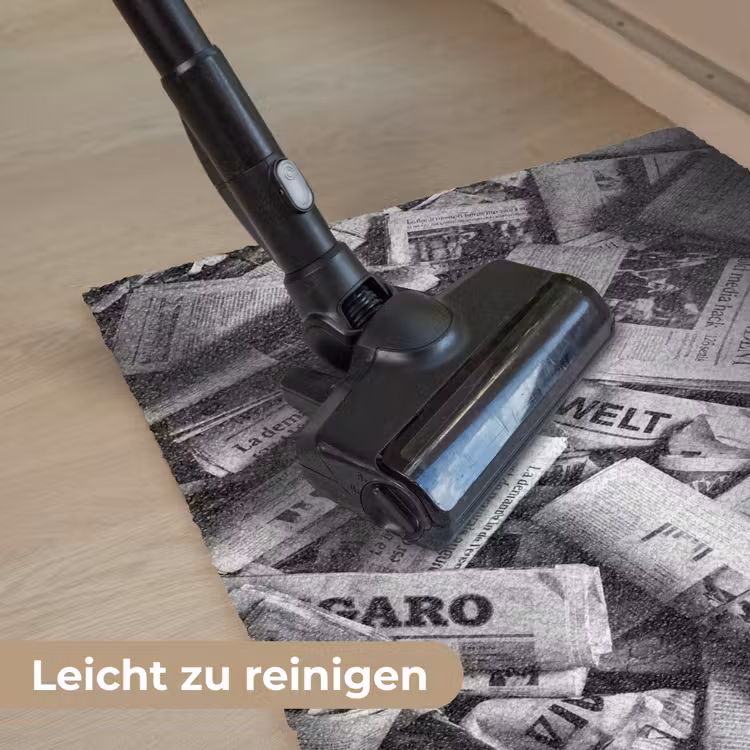 Krant - Stapel - Nieuws - Zwart-wit Deurmat klein -reinigen_DE