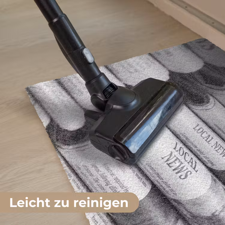 Krant - Stapel - Nieuws - Zwart-wit - Media Deurmat klein -reinigen_DE