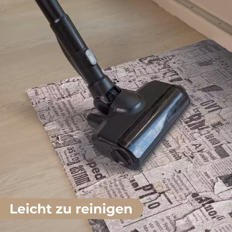 Krant - Gescheurd - Textuur - Abstract - Zwart-wit Deurmat klein -reinigen_DE