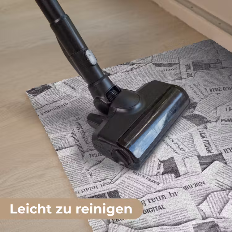 Krant - Versnipperd - Textuur - Zwart-wit - Abstract Deurmat klein -reinigen_DE