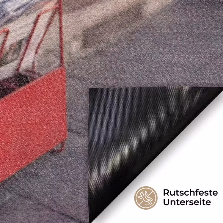 Kranten - Rek - Stedelijk - Dagelijks leven - Rood Deurmat klein -antislip_DE