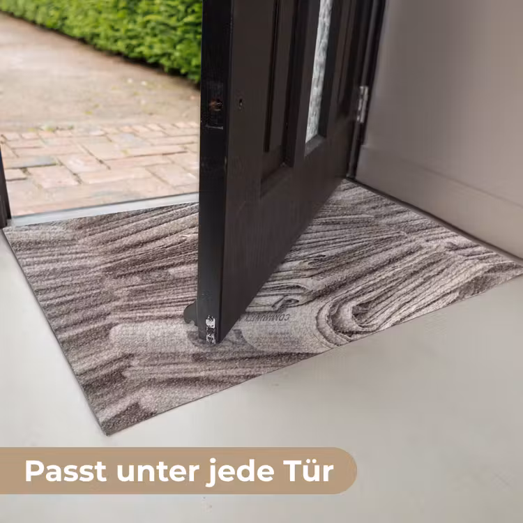 Kranten - Stapel - Nieuws - Vintage - Beige Deurmat klein -USP_DE