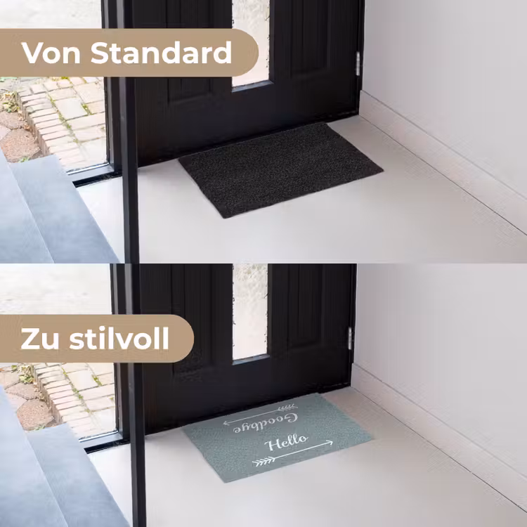 Quote - Blauwgrijs Deurmat klein -voor-na_DE
