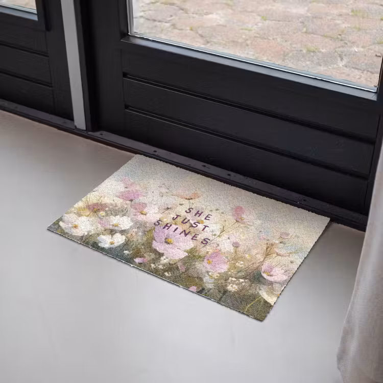Quote - Bloemen - Schilderachtig Deurmat klein -sfeer2
