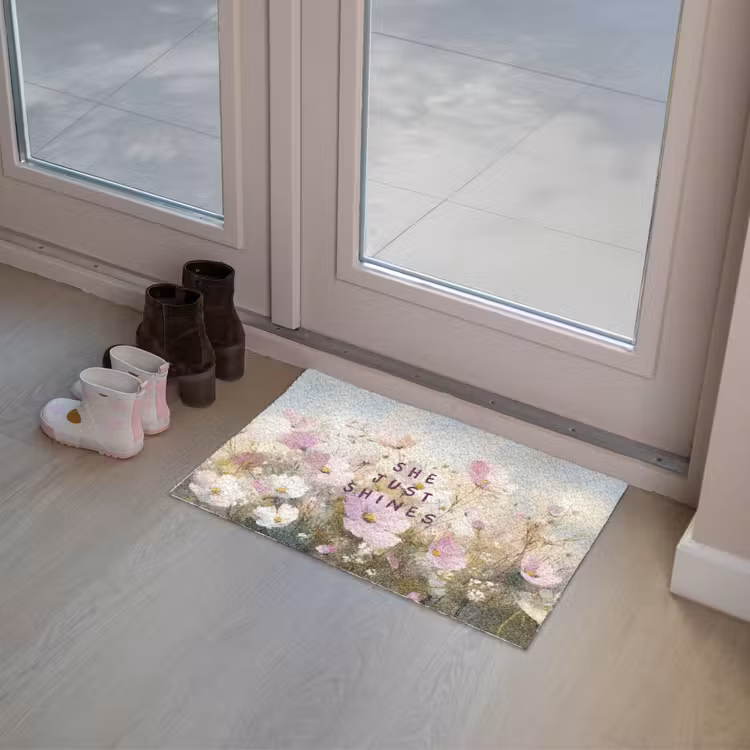 Quote - Bloemen - Schilderachtig Deurmat klein -sfeer3