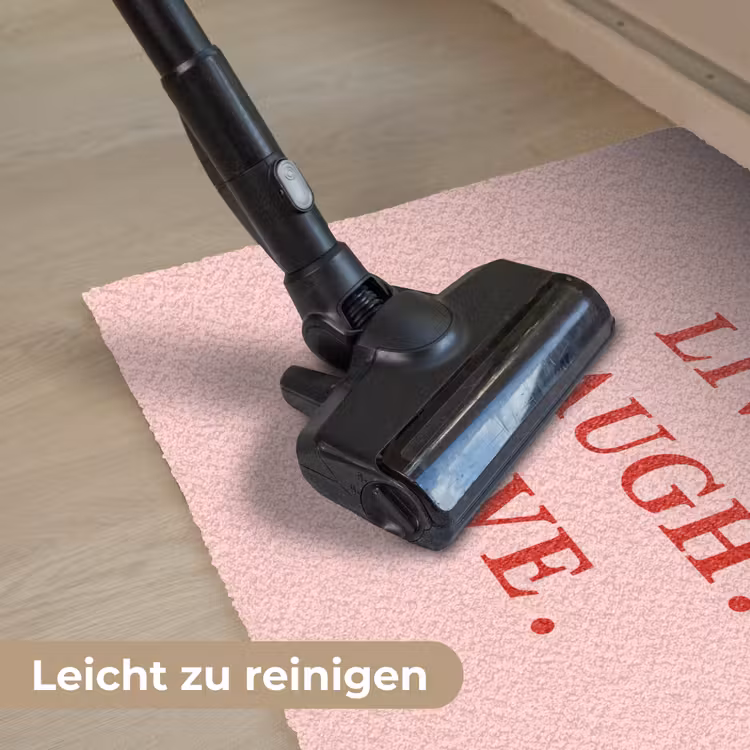 Quote - Love - Roze - Rood Deurmat klein -reinigen_DE