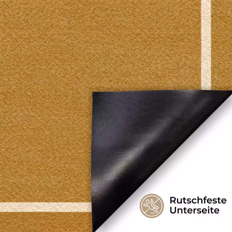 Quote - Modern - Mosterdgeel Deurmat klein -antislip_DE