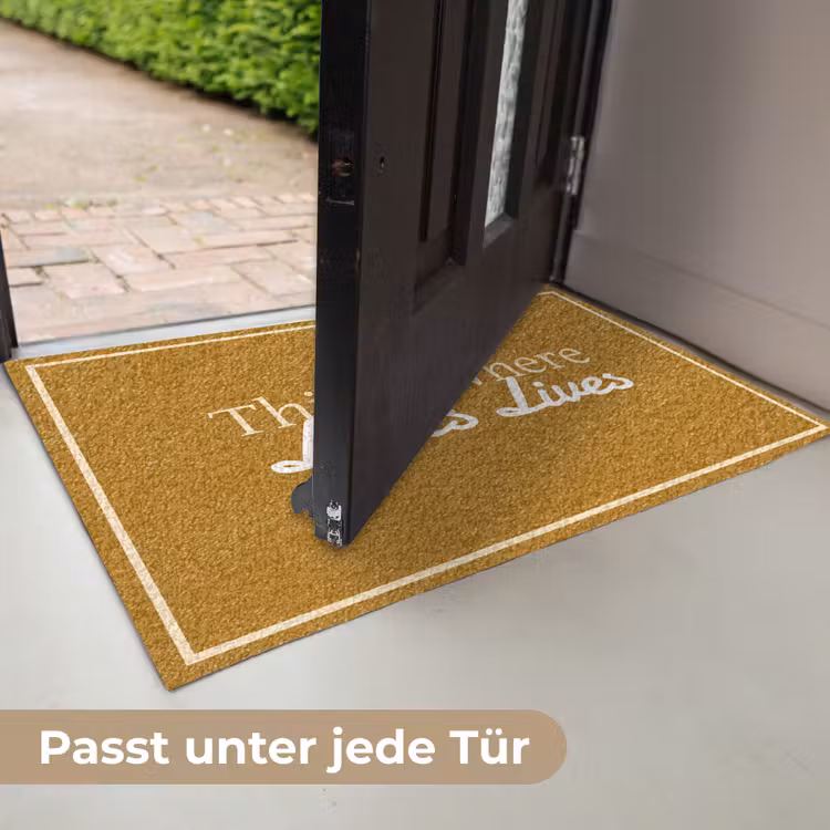 Quote - Modern - Mosterdgeel Deurmat klein -USP_DE