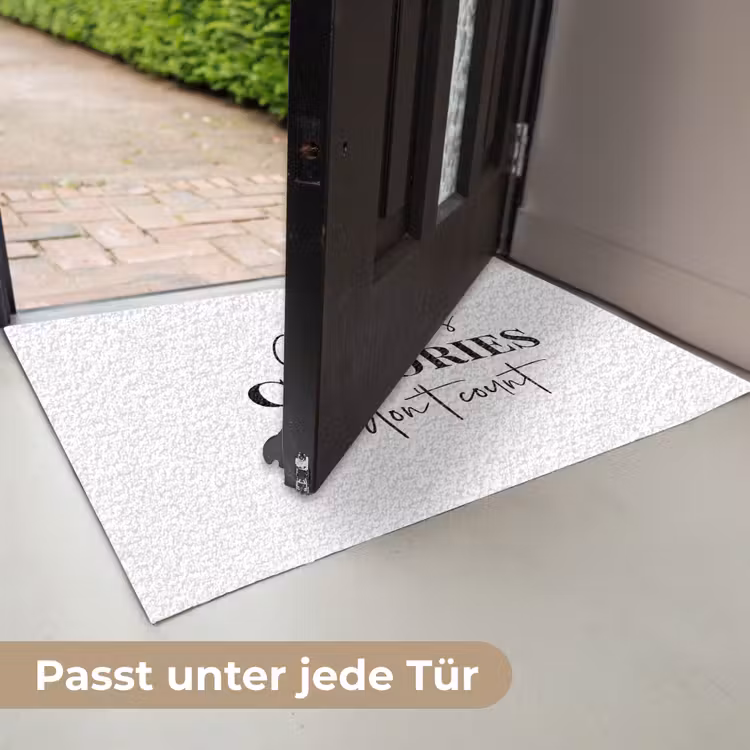 Kerst quote - Winter - Christmas calories - Wit Deurmat klein -USP_DE
