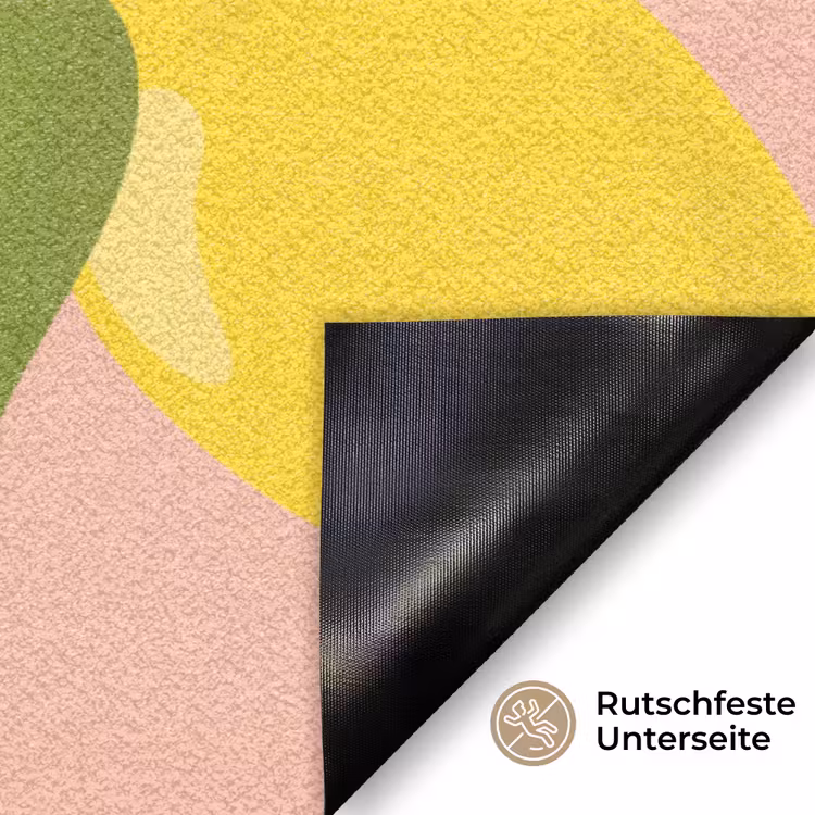 Citroenen - Geel - Roze - Patroon - Vruchten Deurmat klein -antislip_DE