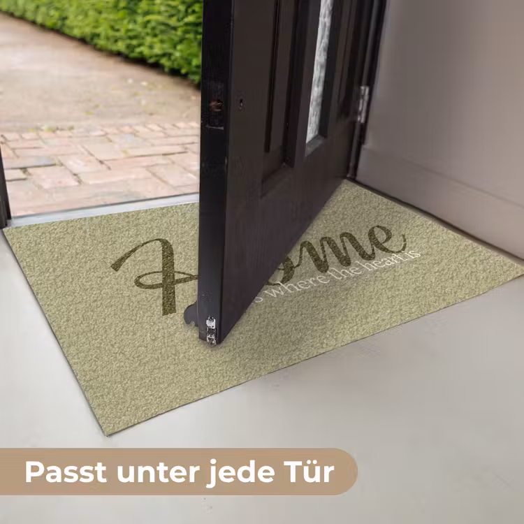 Home is where the heart is - Quote - Groen Deurmat klein -USP_DE