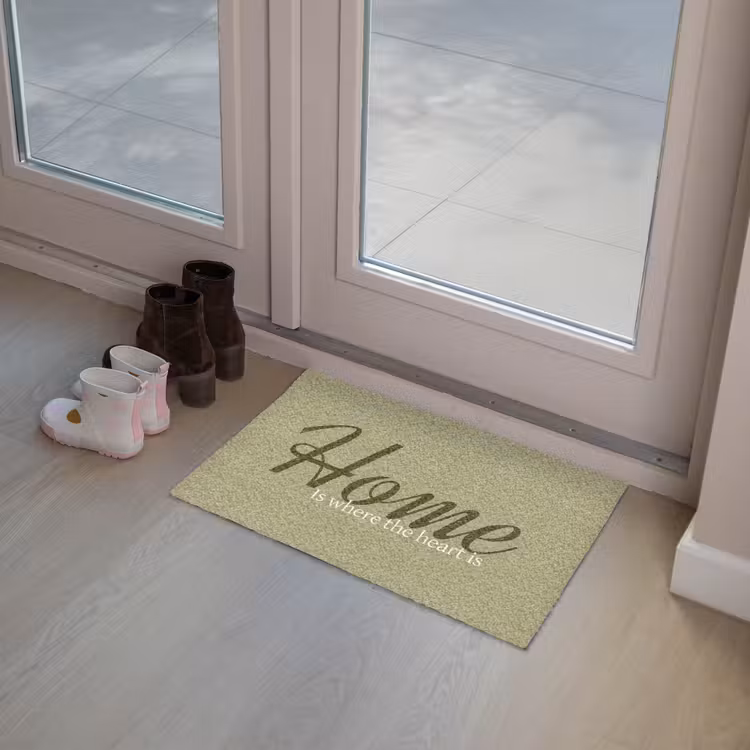 Home is where the heart is - Quote - Groen Deurmat klein -sfeer3