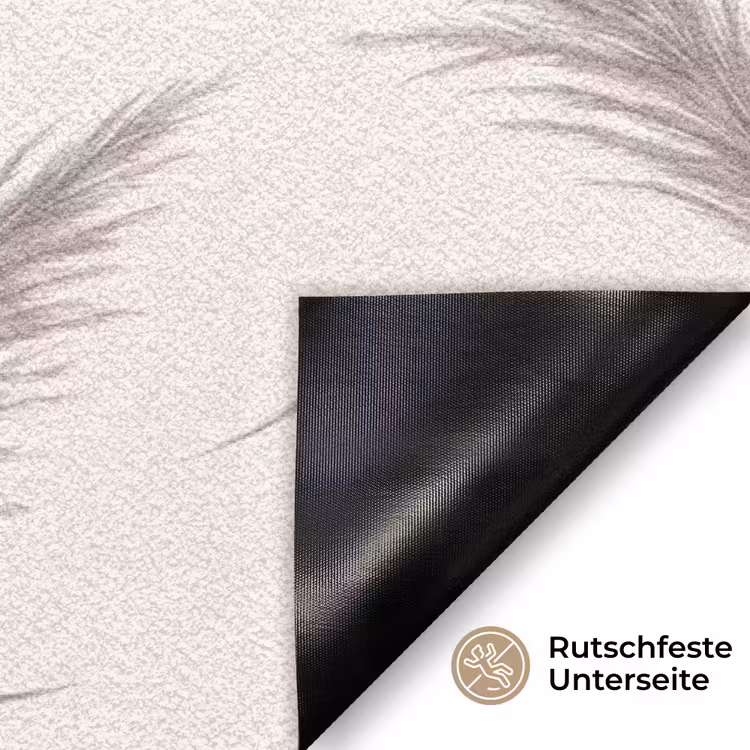 Abstract - Bogen - Plant - Boho - Beige Deurmat klein -antislip_DE