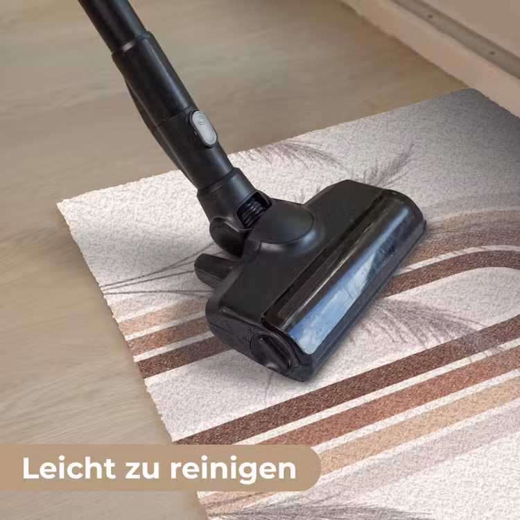 Abstract - Bogen - Plant - Boho - Beige Deurmat klein -reinigen_DE