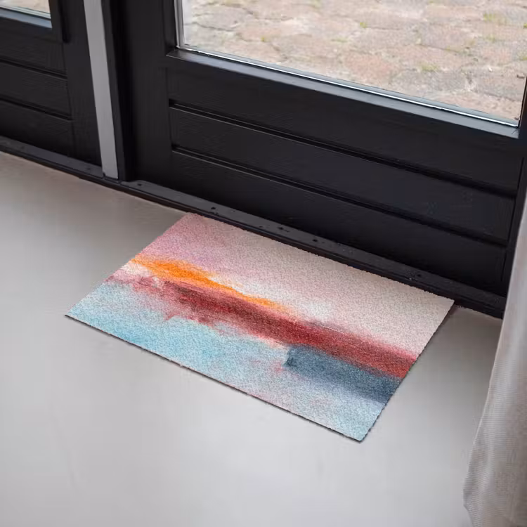 Fußmatte - Zusammenfassung – Farben – Modern – Kunst – Rosa - Abstract - Kleuren - Modern - Kunst - Roze Deurmat klein