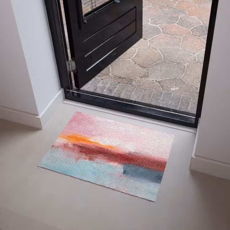 Fußmatte - Zusammenfassung – Farben – Modern – Kunst – Rosa - Abstract - Kleuren - Modern - Kunst - Roze Deurmat klein