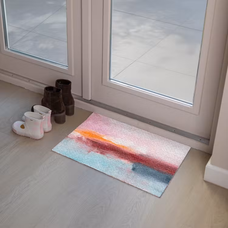 Fußmatte - Zusammenfassung – Farben – Modern – Kunst – Rosa - Abstract - Kleuren - Modern - Kunst - Roze Deurmat klein