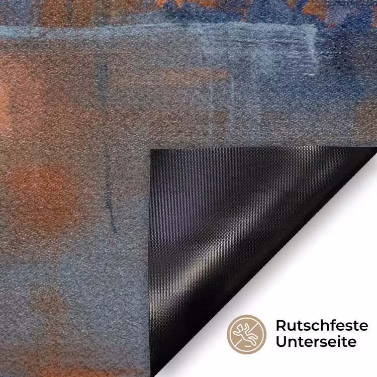 Fußmatte - Zusammenfassung – Farben – Modern – Orange – Grau - Abstract - Kleuren - Modern - Oranje - Grijs Deurmat klein