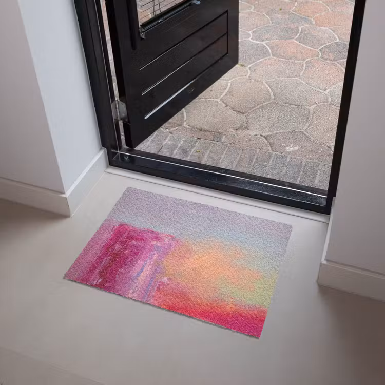 Fußmatte - Zusammenfassung – Farben – Modern – Rosa - Abstract - Kleuren - Modern - Roze Deurmat klein