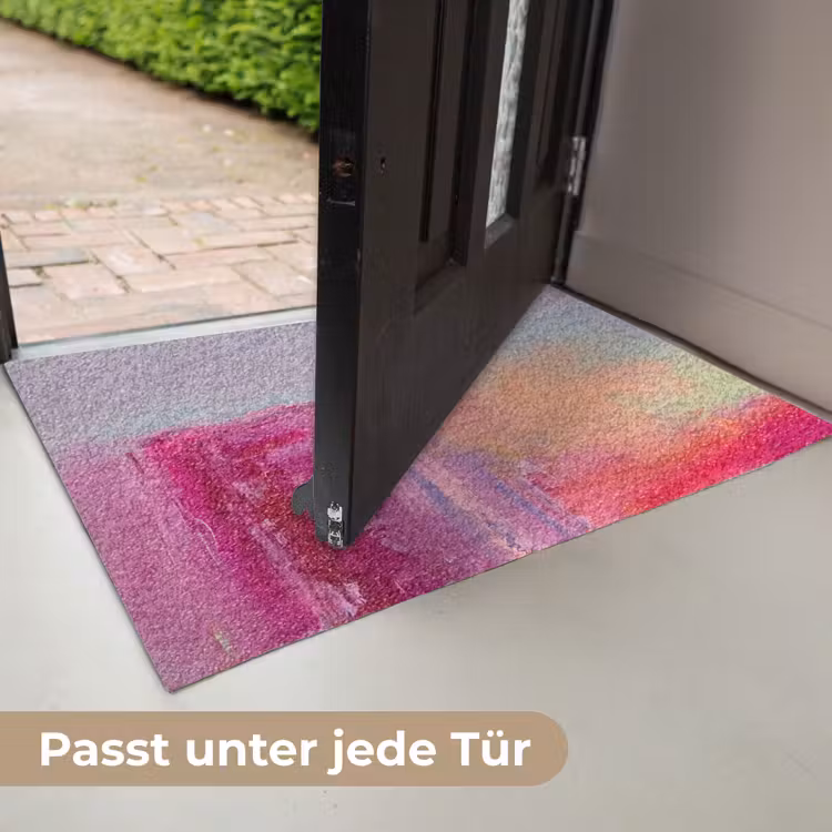 Fußmatte - Zusammenfassung – Farben – Modern – Rosa - Abstract - Kleuren - Modern - Roze Deurmat klein
