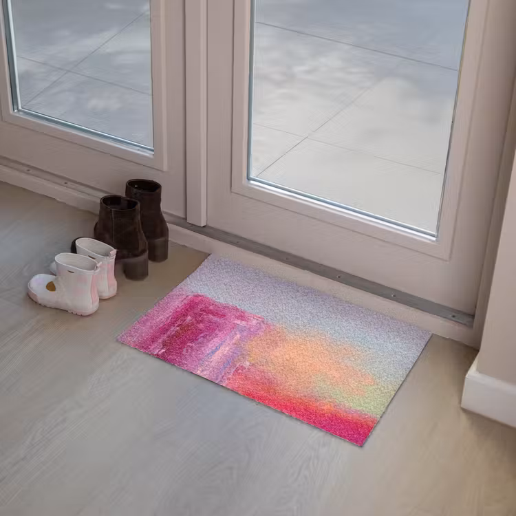 Fußmatte - Zusammenfassung – Farben – Modern – Rosa - Abstract - Kleuren - Modern - Roze Deurmat klein