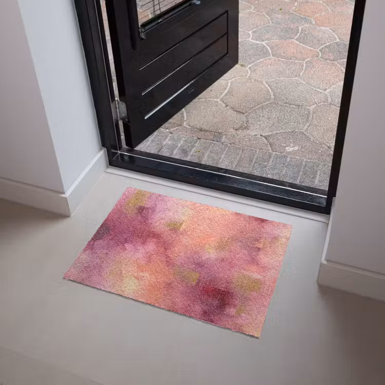 Fußmatte - Zusammenfassung – Farben – Modern – Rosa – Lila - Abstract - Kleuren - Modern - Roze - Paars Deurmat klein