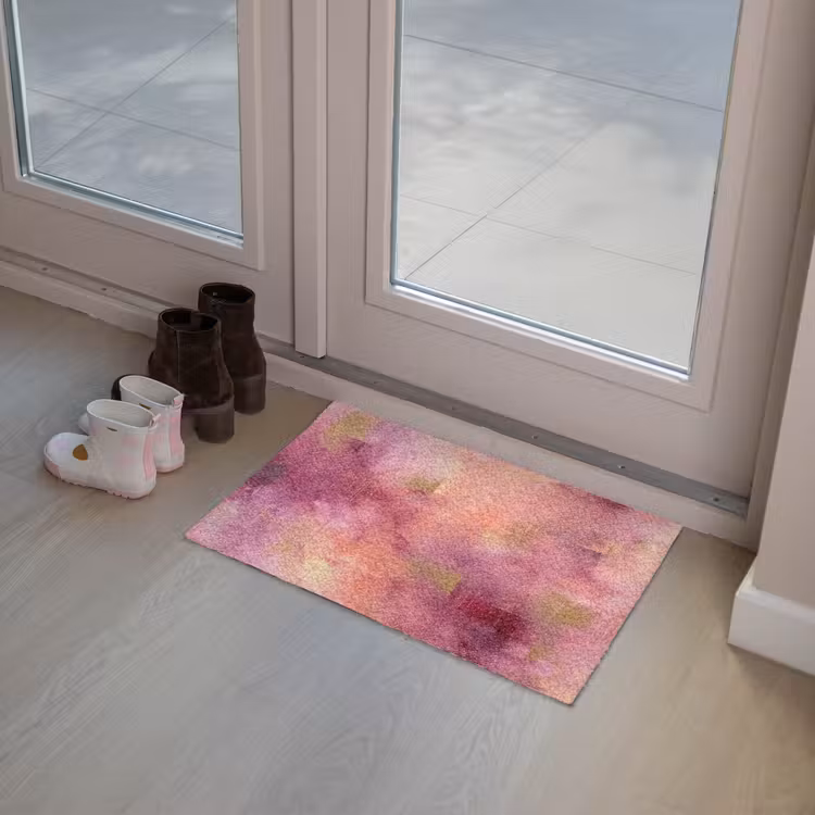 Fußmatte - Zusammenfassung – Farben – Modern – Rosa – Lila - Abstract - Kleuren - Modern - Roze - Paars Deurmat klein