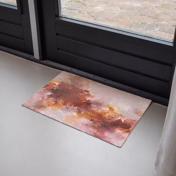 Fußmatte - Zusammenfassung – Farbenfroh – Kunst – Modern – Rosa-Rot - Abstract - Kleurrijk - Kunst - Modern - Roze-Rood Deurmat klein