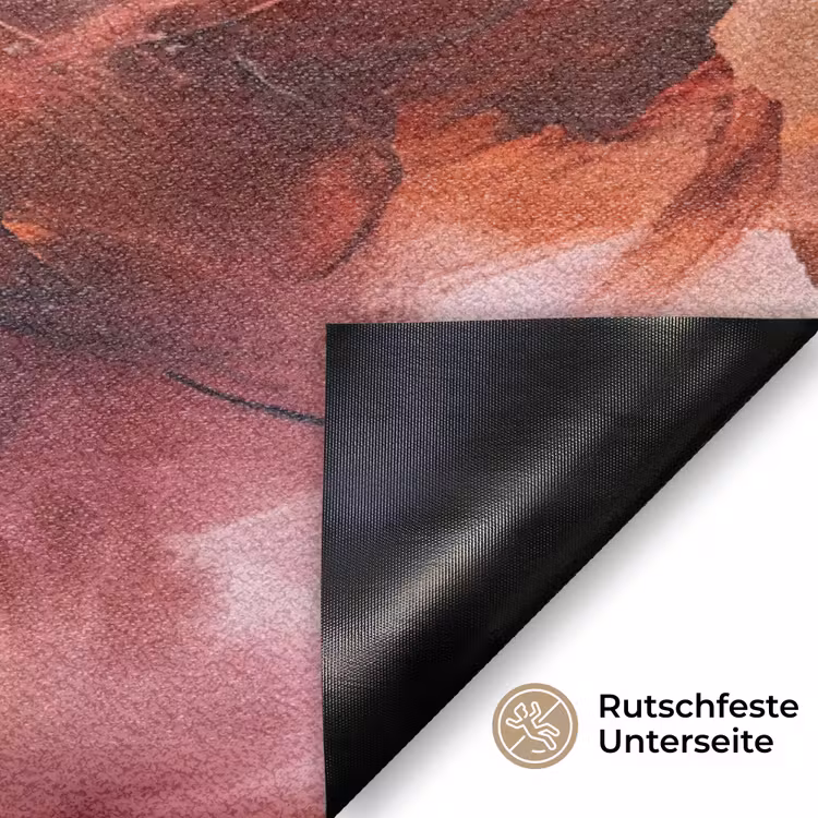 Fußmatte - Zusammenfassung – Farbenfroh – Kunst – Modern – Rosa-Rot - Abstract - Kleurrijk - Kunst - Modern - Roze-Rood Deurmat klein
