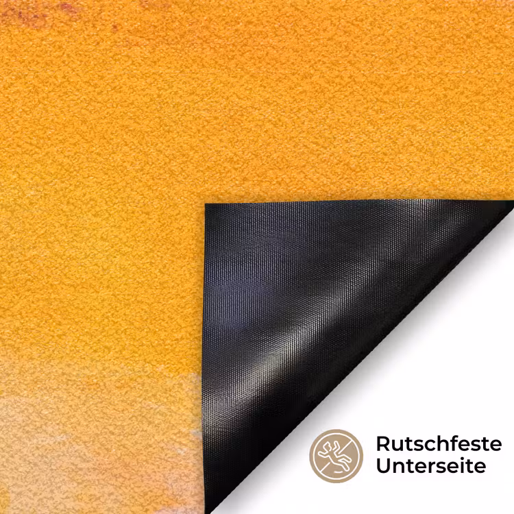 Fußmatte - Zusammenfassung – Farbenfroh – Modern – Kunst – Orange — 6