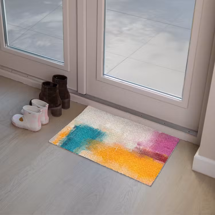 Fußmatte - Zusammenfassung – Farbenfroh – Modern – Kunst – Orange — 8