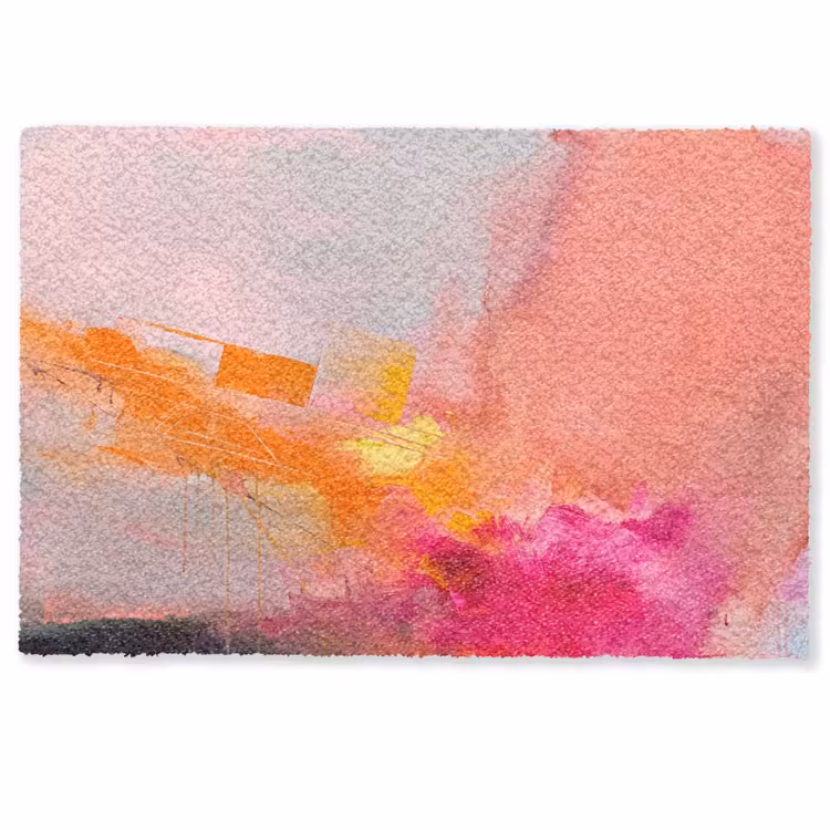 Fußmatte - Zusammenfassung – Farbenfroh – Modern – Rosa - Abstract - Kleurrijk - Modern - Roze Deurmat klein
