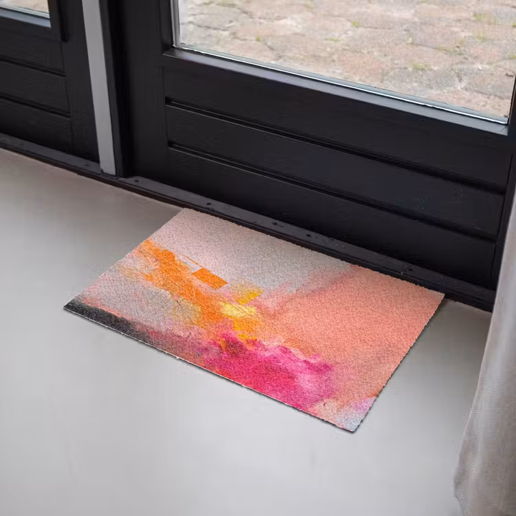 Fußmatte - Zusammenfassung – Farbenfroh – Modern – Rosa - Abstract - Kleurrijk - Modern - Roze Deurmat klein