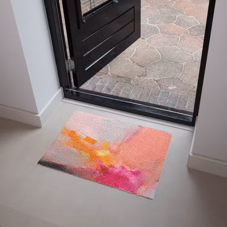 Fußmatte - Zusammenfassung – Farbenfroh – Modern – Rosa - Abstract - Kleurrijk - Modern - Roze Deurmat klein