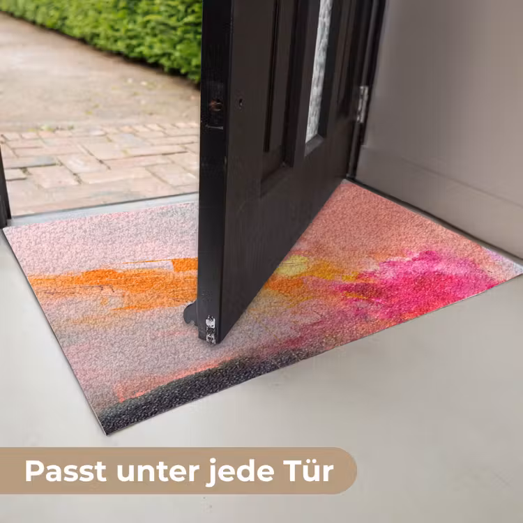Fußmatte - Zusammenfassung – Farbenfroh – Modern – Rosa - Abstract - Kleurrijk - Modern - Roze Deurmat klein