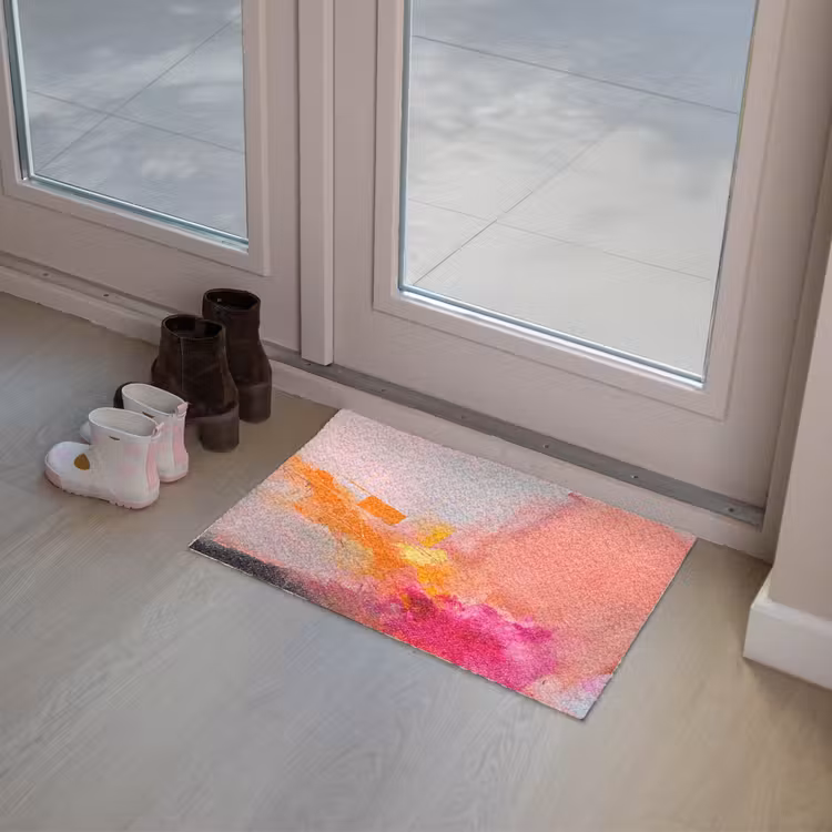Fußmatte - Zusammenfassung – Farbenfroh – Modern – Rosa - Abstract - Kleurrijk - Modern - Roze Deurmat klein