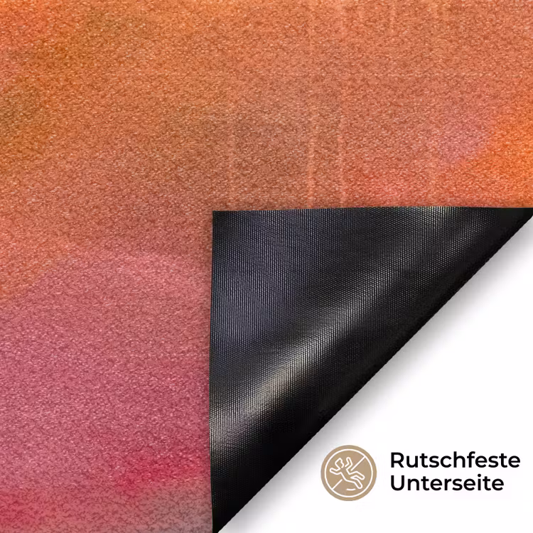 Fußmatte - Zusammenfassung – Flächen – Kunst – Modern – Orange - Abstract - Vlakken - Kunst - Modern - Oranje Deurmat klein