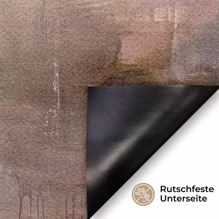 Fußmatte - Zusammenfassung – Fließend – Kunst – Modern – Beige - Abstract - Vloeiend - Kunst - Modern - Beige Deurmat klein