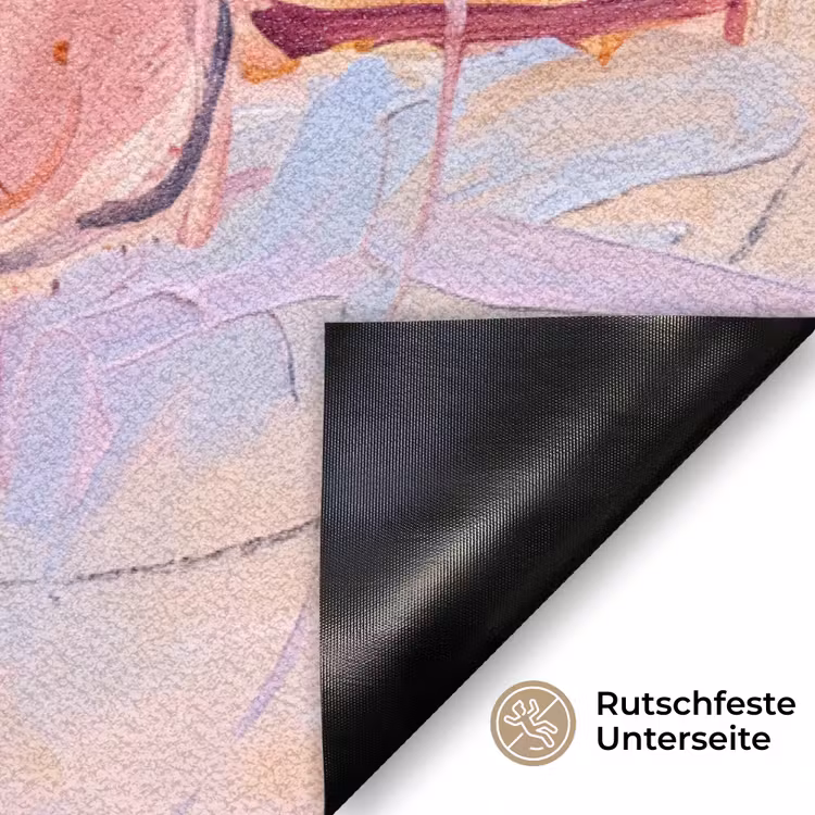 Fußmatte - Zusammenfassung – Formen – Modern – Rosa - Abstract - Vormen - Modern - Roze Deurmat klein