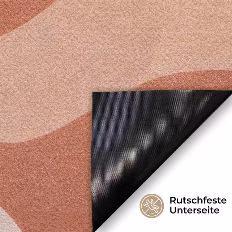 Abstract - Vormen - Organisch - Aardetinten - Modern Deurmat klein -antislip_DE