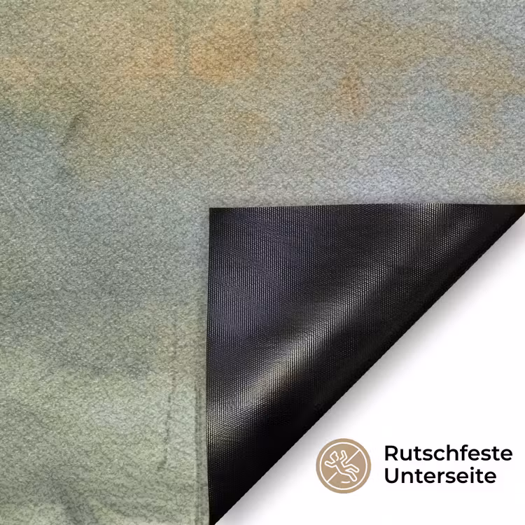 Fußmatte - Zusammenfassung – Grün – Beige – Modern – Kunst - Abstract - Groen - Beige - Modern - Kunst Deurmat klein