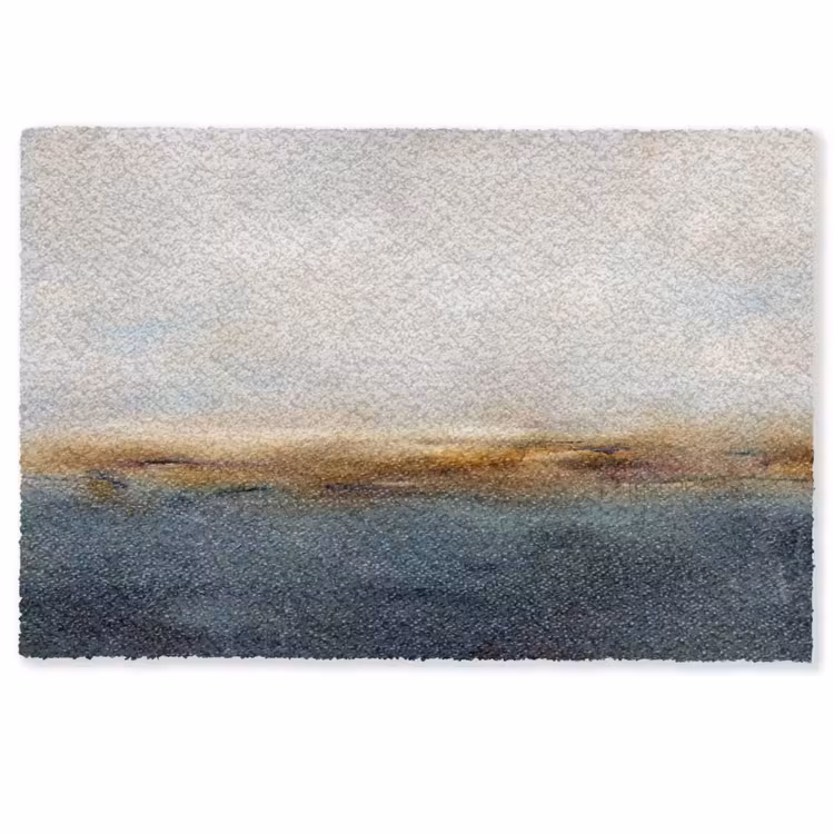 Fußmatte - Zusammenfassung – Horizont – Wasser – Modern – Beige - Abstract - Horizon - Water - Modern - Beige Deurmat klein