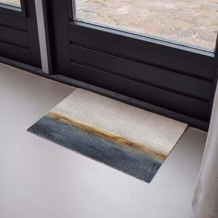 Fußmatte - Zusammenfassung – Horizont – Wasser – Modern – Beige - Abstract - Horizon - Water - Modern - Beige Deurmat klein