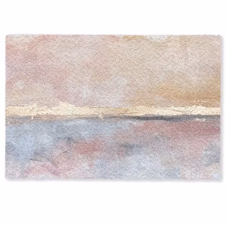 Fußmatte - Zusammenfassung – Horizontal – Kunst – Rosa – Gold - Abstract - Horizontaal - Kunst - Roze - Goud Deurmat klein