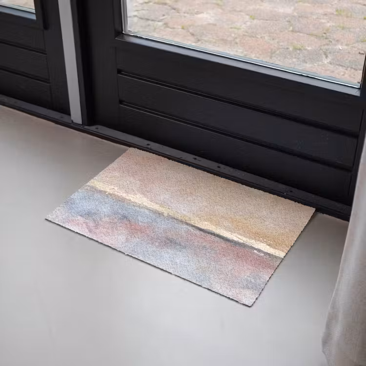 Fußmatte - Zusammenfassung – Horizontal – Kunst – Rosa – Gold - Abstract - Horizontaal - Kunst - Roze - Goud Deurmat klein