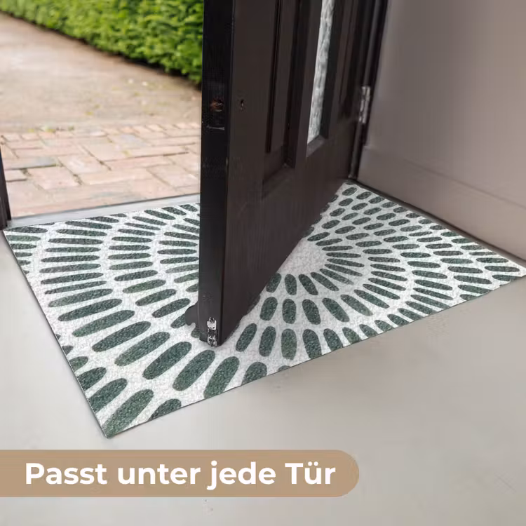 Abstract - Cirkel - Patroon - Modern - Groen Deurmat klein -USP_DE