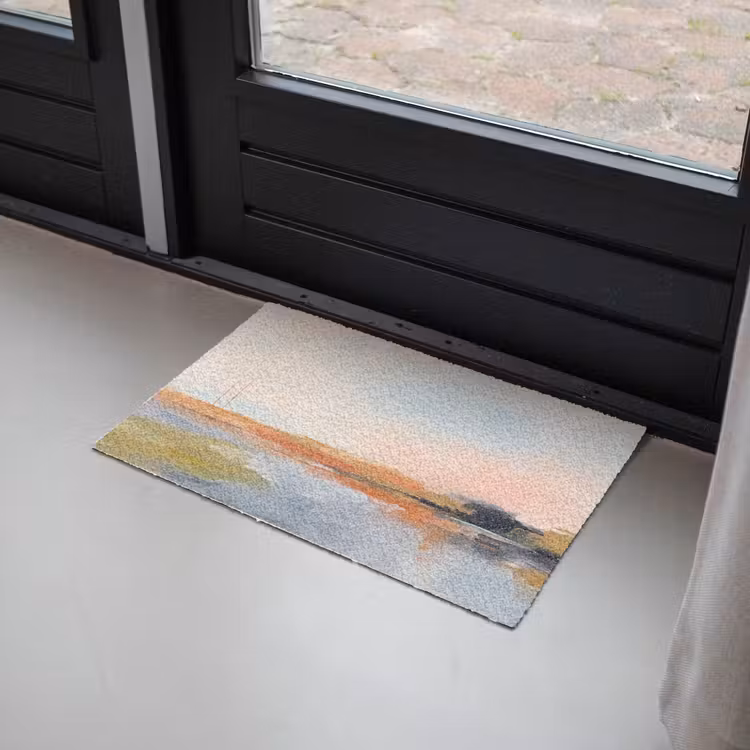 Fußmatte - Zusammenfassung – Landschaft – Horizont – Modern – Farbenfroh - Abstract - Landschap - Horizon - Modern - Kleurrijk Deurmat klein