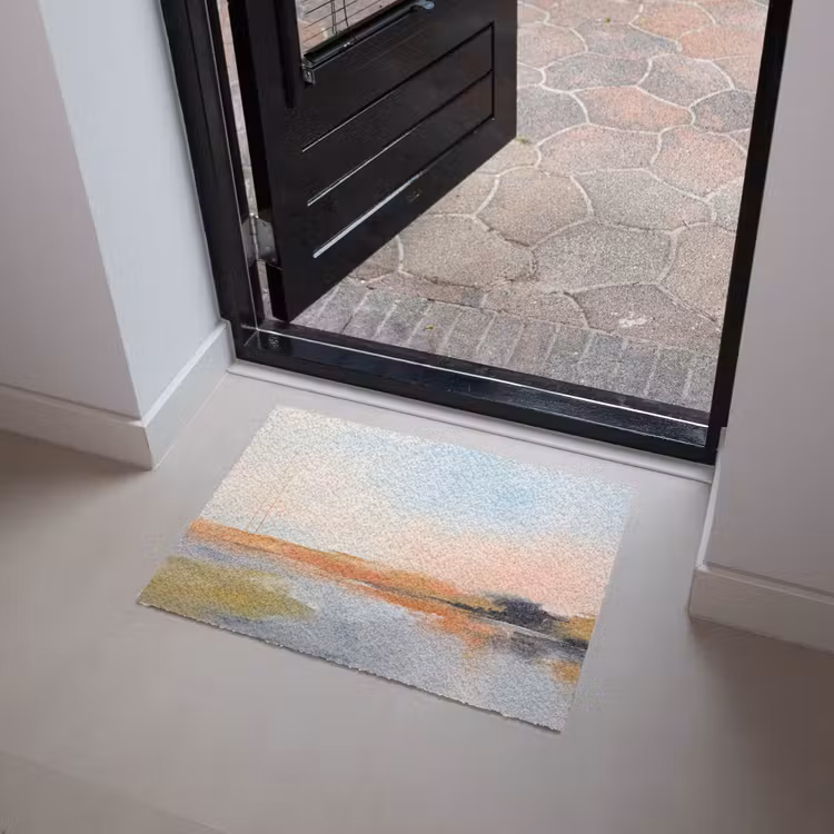 Fußmatte - Zusammenfassung – Landschaft – Horizont – Modern – Farbenfroh - Abstract - Landschap - Horizon - Modern - Kleurrijk Deurmat klein
