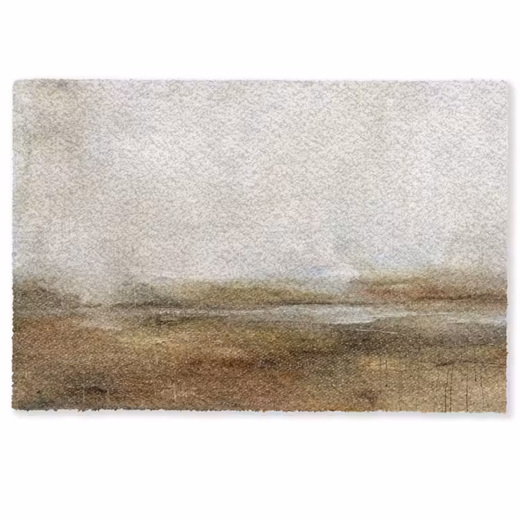Fußmatte - Zusammenfassung – Landschaft – Natur – Beige – Braun - Abstract - Landschap - Natuur - Beige - Bruin Deurmat klein